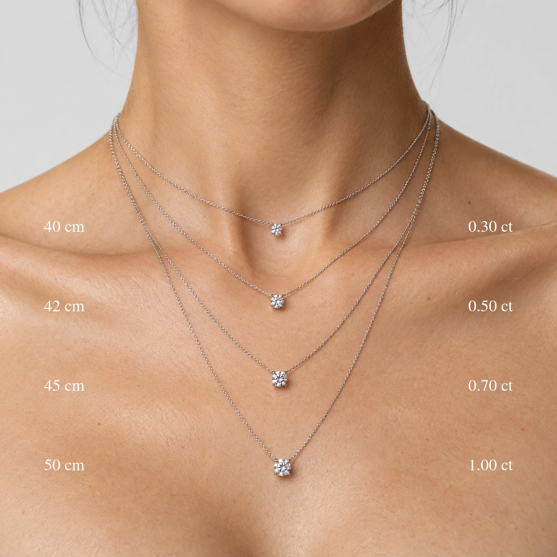 Collana Punto Luce Fissa Rolò, variante Rotondo — vista 3